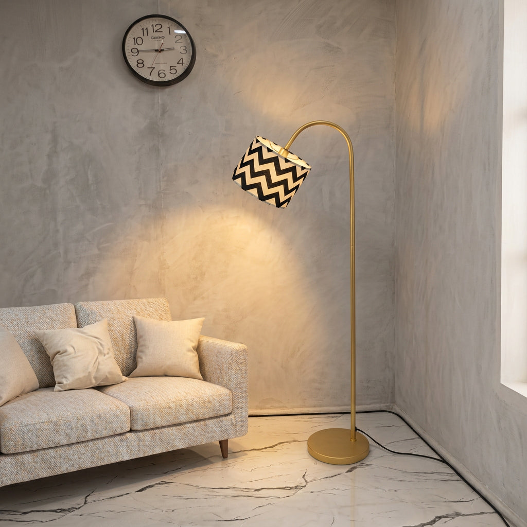 Golden Relax Floor Lamp Zigzag