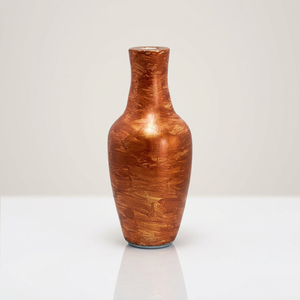 18″ Hand-Painted Ceramic copper
