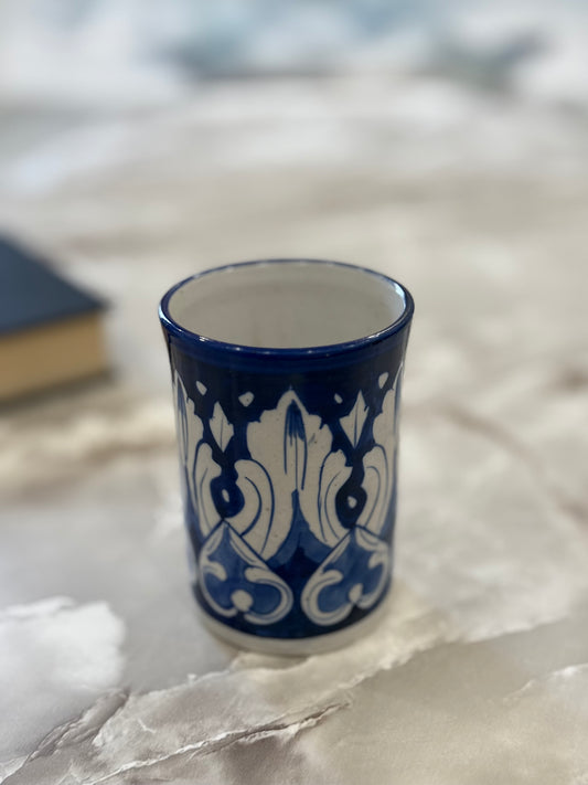 Handmade Blue Pottery Tea Cup – Multan Craft