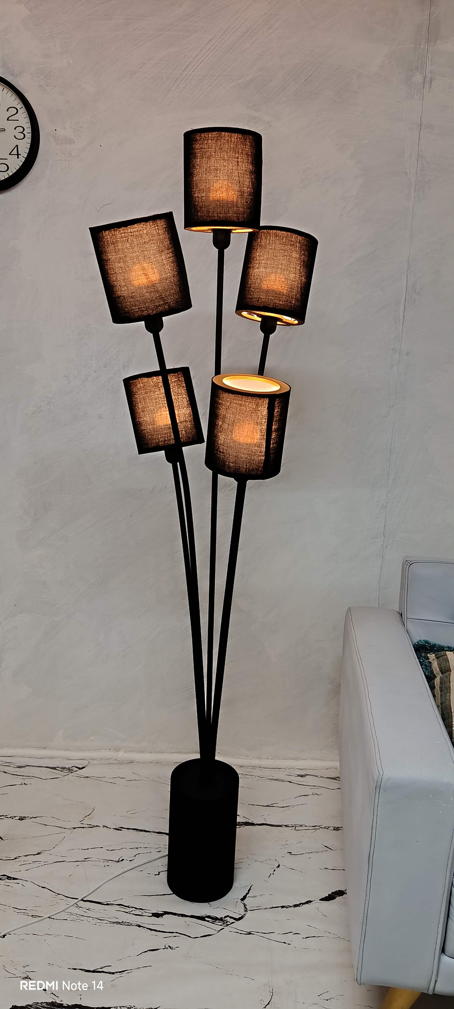 Five Stem Floor Lamp