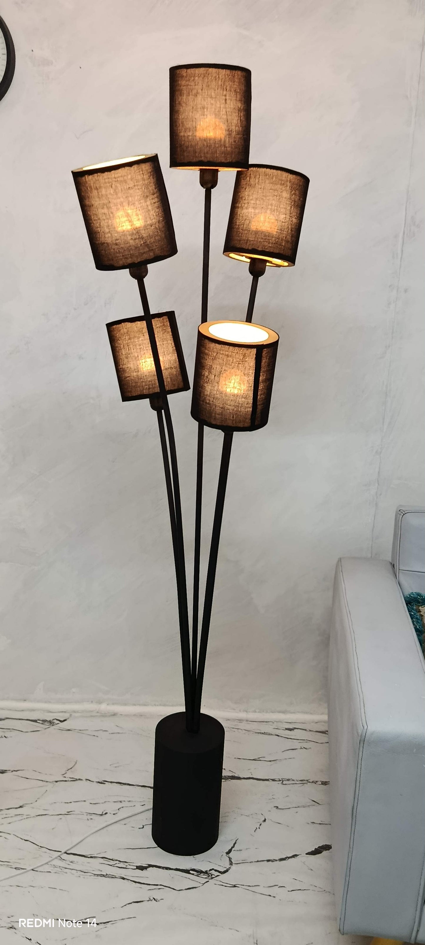 Five Stem Floor Lamp