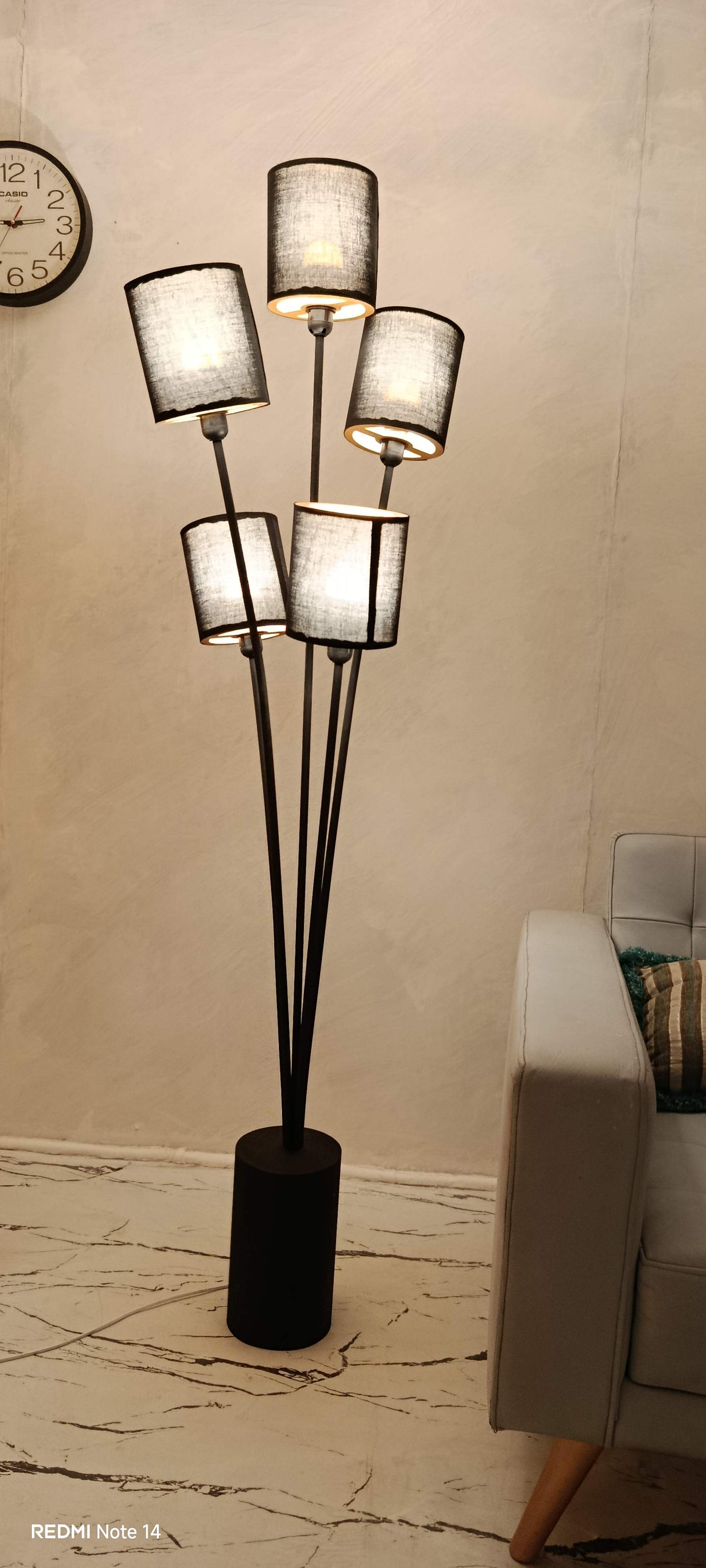 Five Stem Floor Lamp