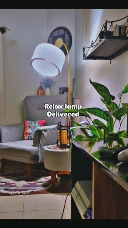 Golden Relax Lamp white shade